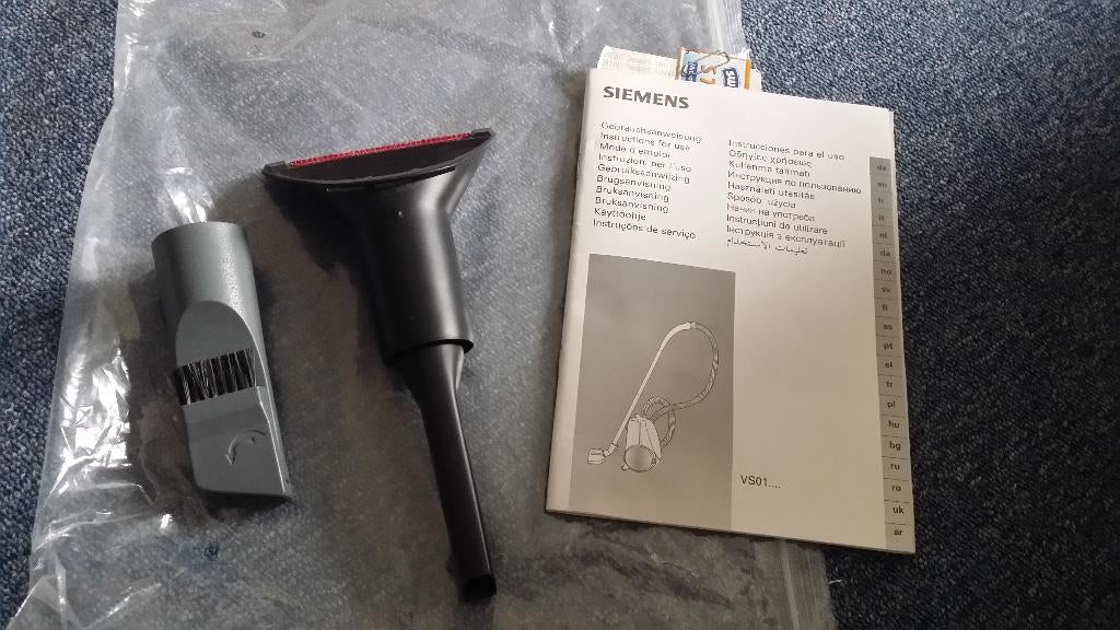 nieuwe opzetstukken voor stofzuiger Siemens, Witgoed en Apparatuur, Stofzuigers, Ophalen of Verzenden, Nieuw, Stofzuiger