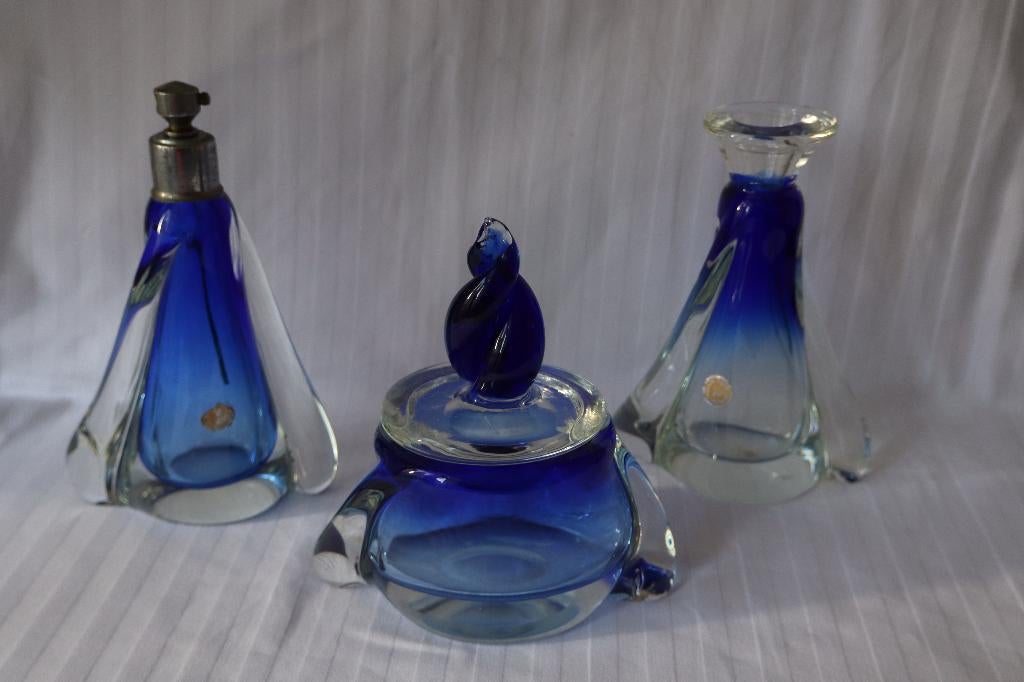 Vintage Murano Cesare Toso kaptafel set c 1960, gemerkt, Ophalen of Verzenden