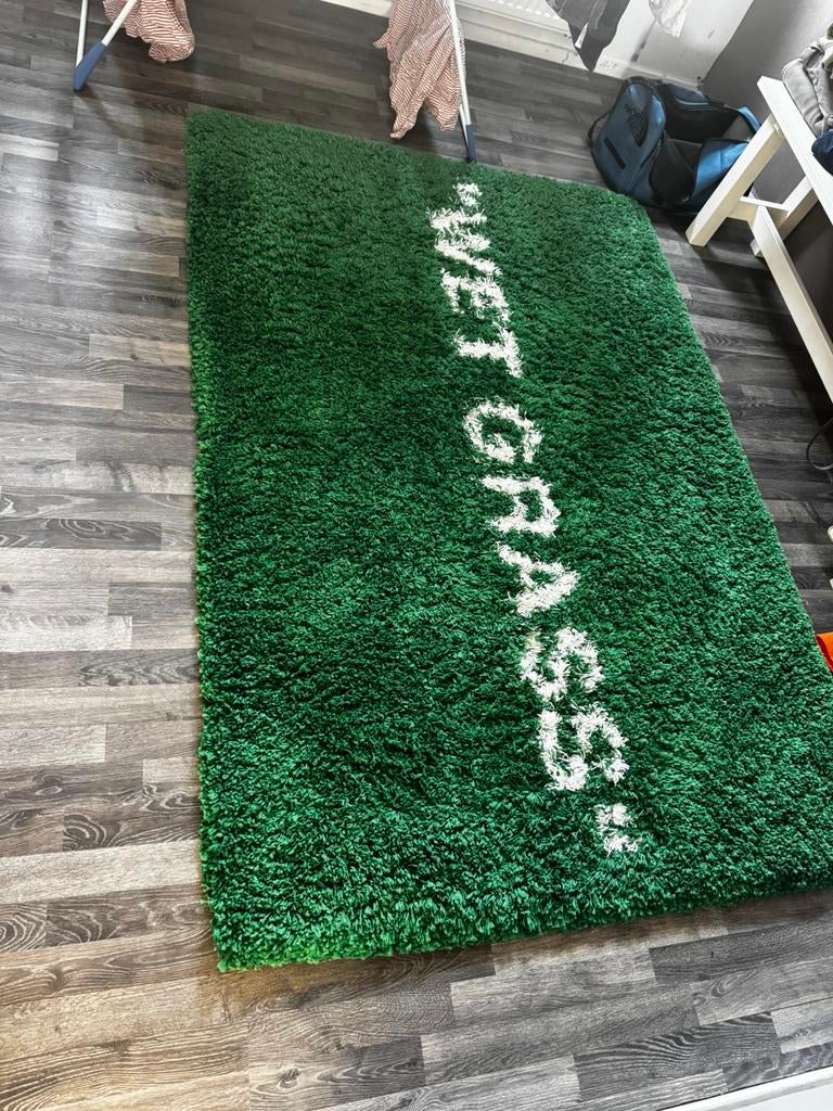Ikea x Off White Wet Grass kleed, Ophalen, Zo goed als nieuw, Rechthoekig