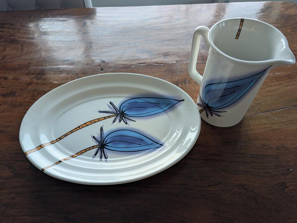 Jan Kamphuis kan en schaal, Ophalen of Verzenden, Glas, Overige stijlen, Schaal of Schalen