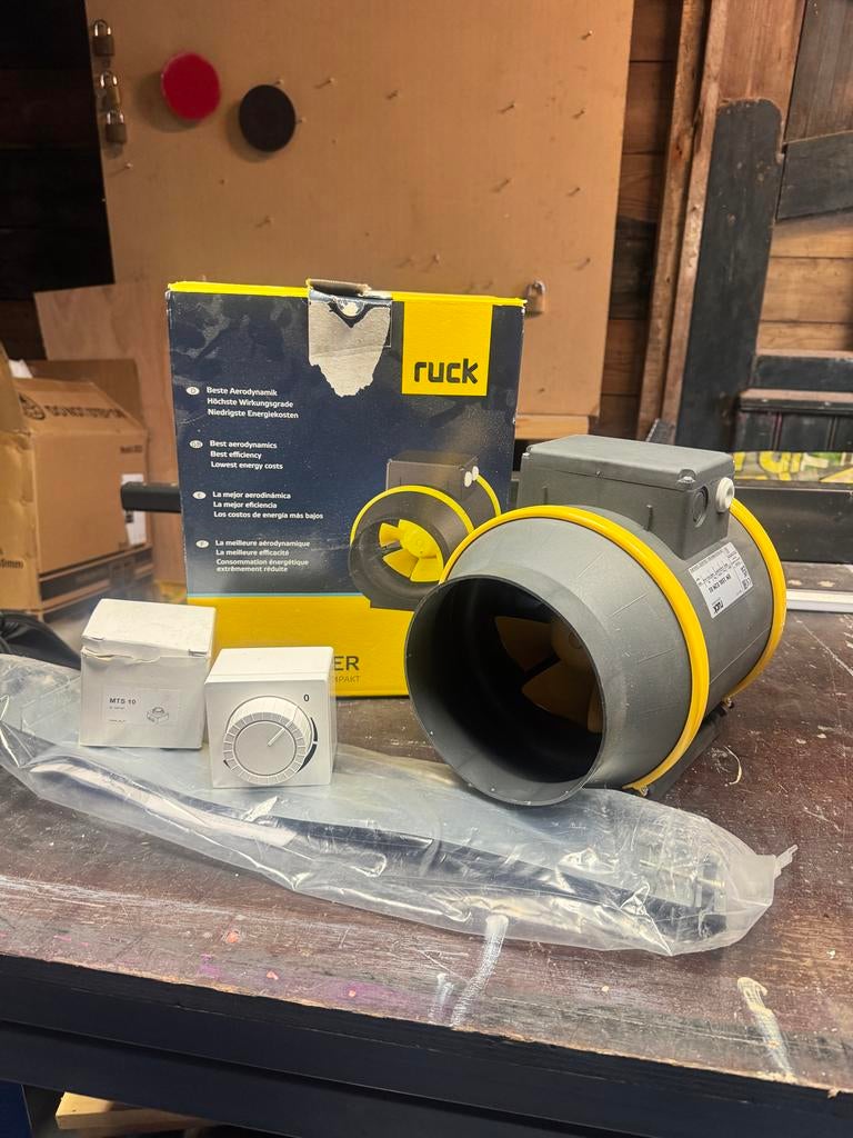 Ruck Ventilator EM 150L E2M 01 met snelheidsregelaar, Ophalen of Verzenden, Nieuw