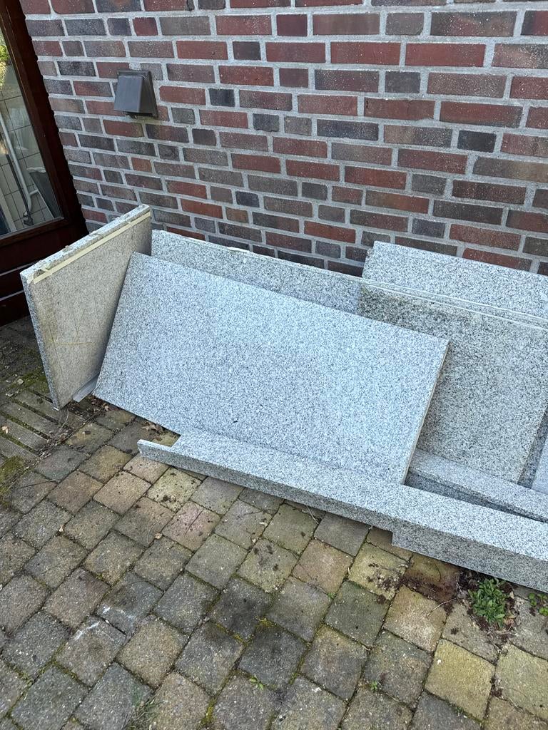 Graniet platen GRATIS, Ophalen, Gebruikt, Graniet, Overige typen