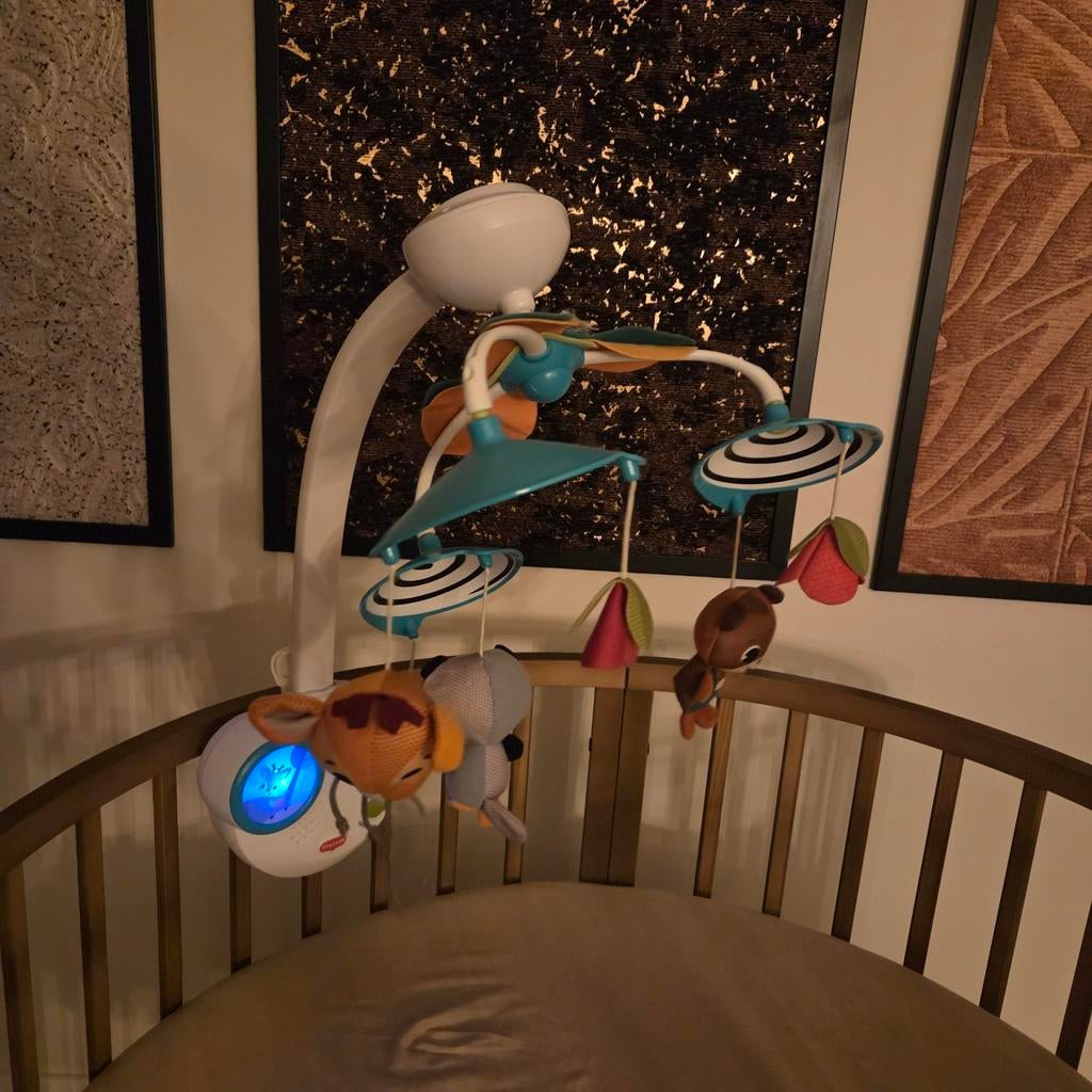 Muziekmobiel Tiny Love Classic Into The Forest, Ophalen of Verzenden, Zo goed als nieuw, Mobiel, Met licht