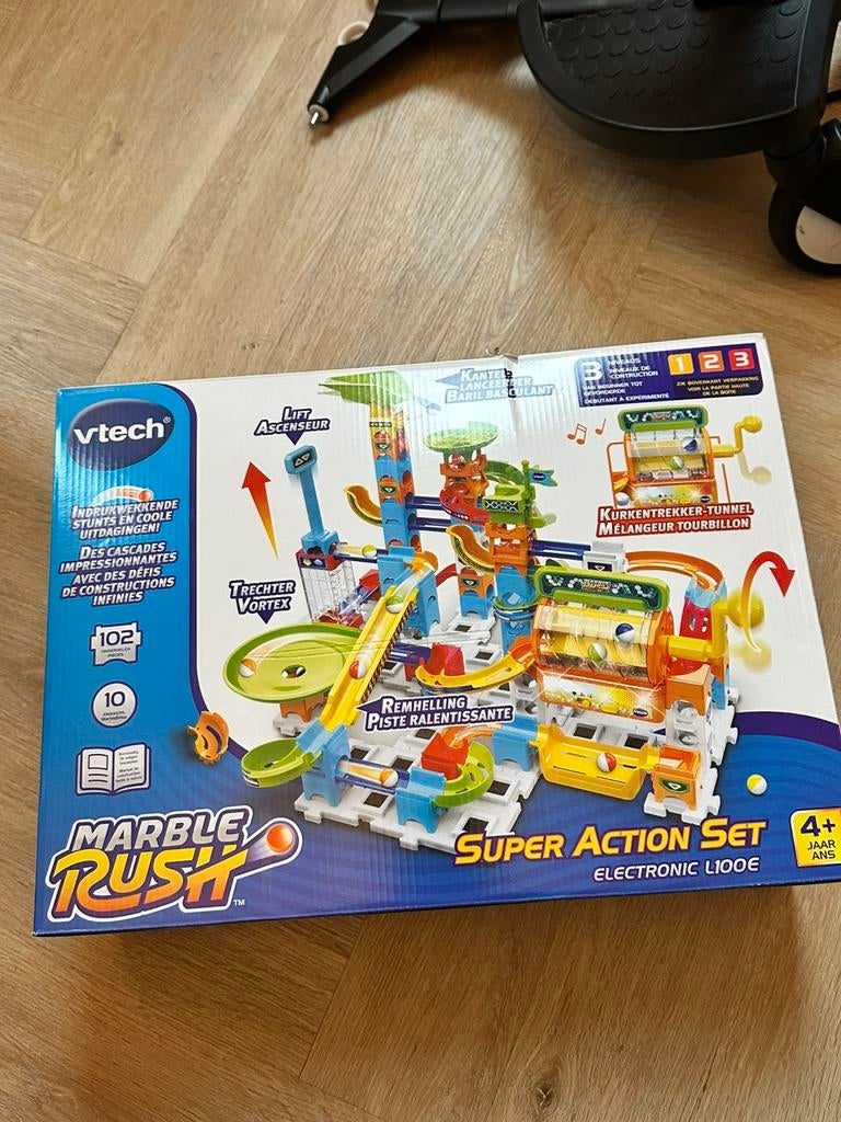 Vtech knikkerbaan compleet, Ophalen of Verzenden, Zo goed als nieuw