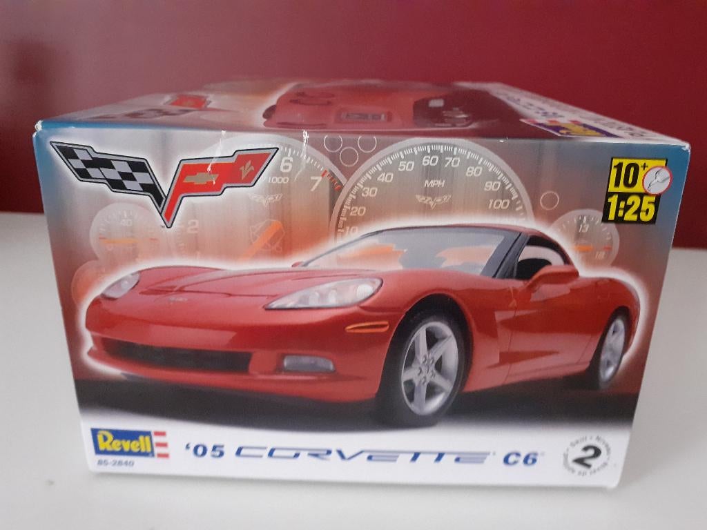 05 Corvette C6 1/25 bouwdoos Revell, Auto, Revell, Groter dan 1:32, Nieuw