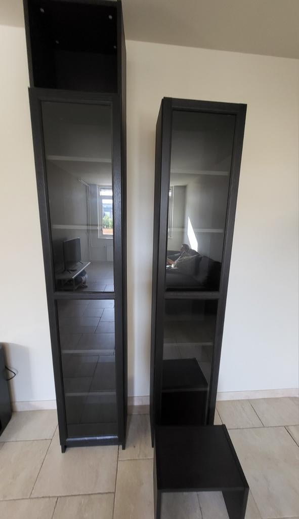 Billy Ikea boekenkast donker bruin, Ophalen, Gebruikt, 25 tot 50 cm, 200 cm of meer