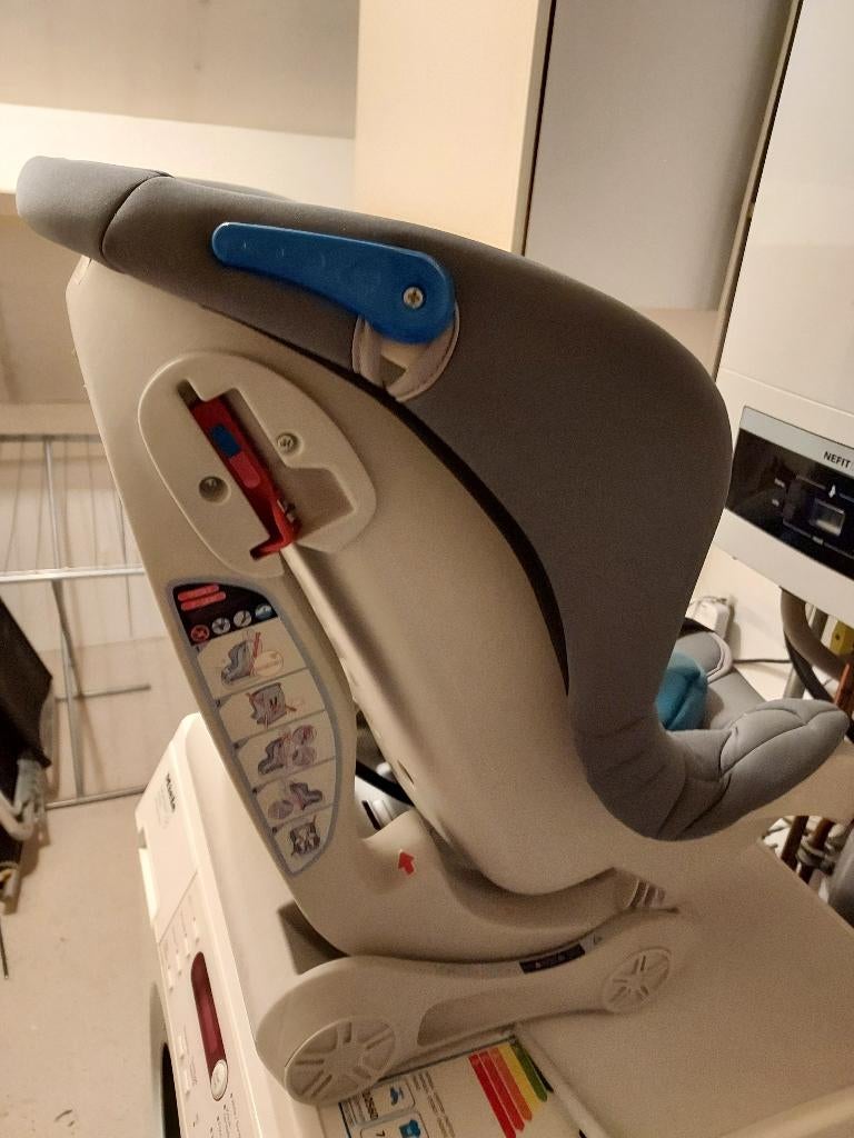 Autostoeltje Moni turquoise kussen, Autogordel, 15 t/m 36 kg, Zijbescherming, Zo goed als nieuw