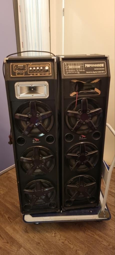 Karaoke speakers met licht, Ophalen