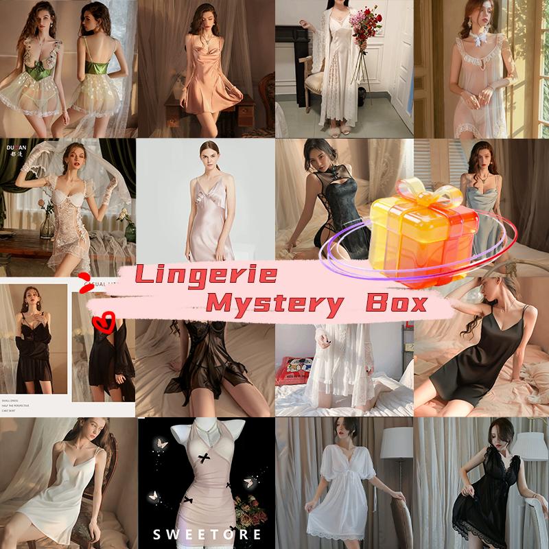Lingerie Mystery Box, Geen merk, Verzenden, Zwart, String
