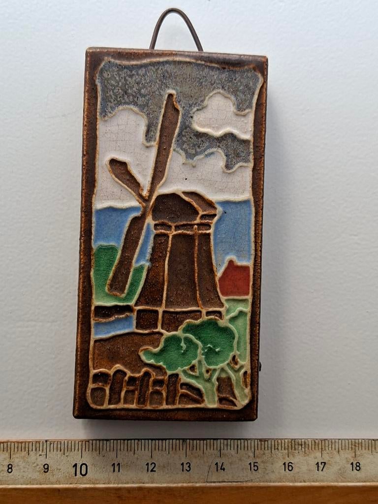 Westraven Utrecht tegel met molen, Ophalen of Verzenden