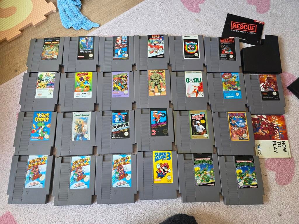 25 Nintendo NES Spellen: Mario, Yoshi & Turtles Collectie, 1 speler, Ophalen of Verzenden, Gebruikt, Vanaf 3 jaar