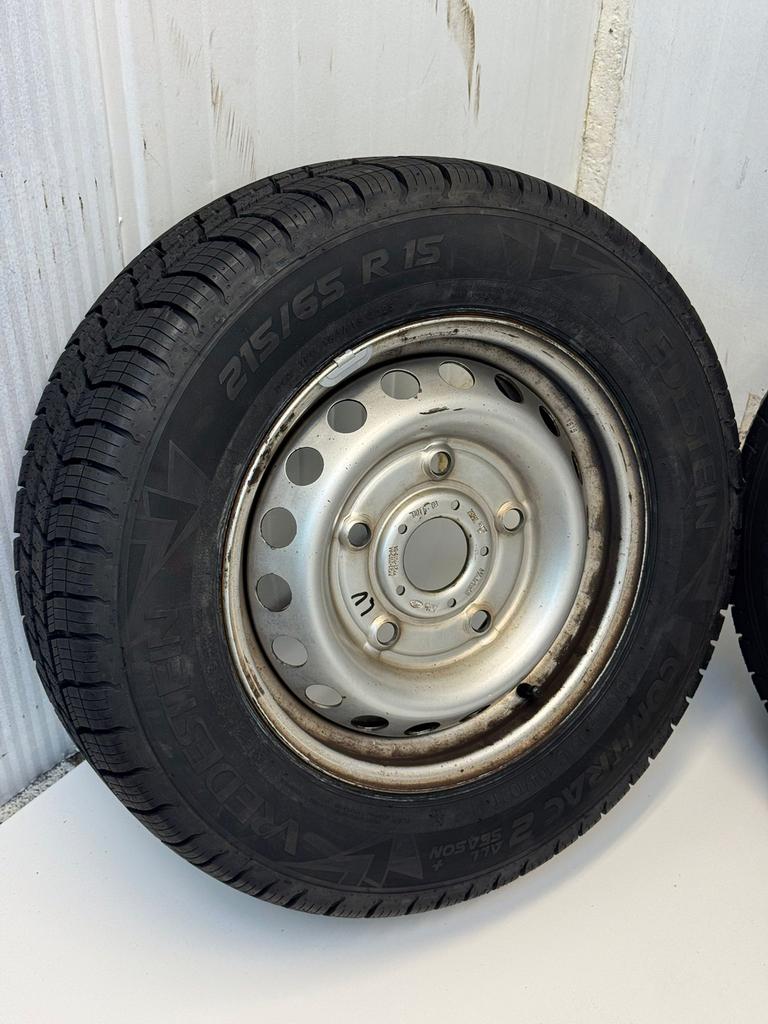 Ford Transit Custom bj.2022 velgen met All-Seasons 5x160, Auto-onderdelen, Banden en Velgen, 15 inch, Banden en Velgen, Ophalen of Verzenden