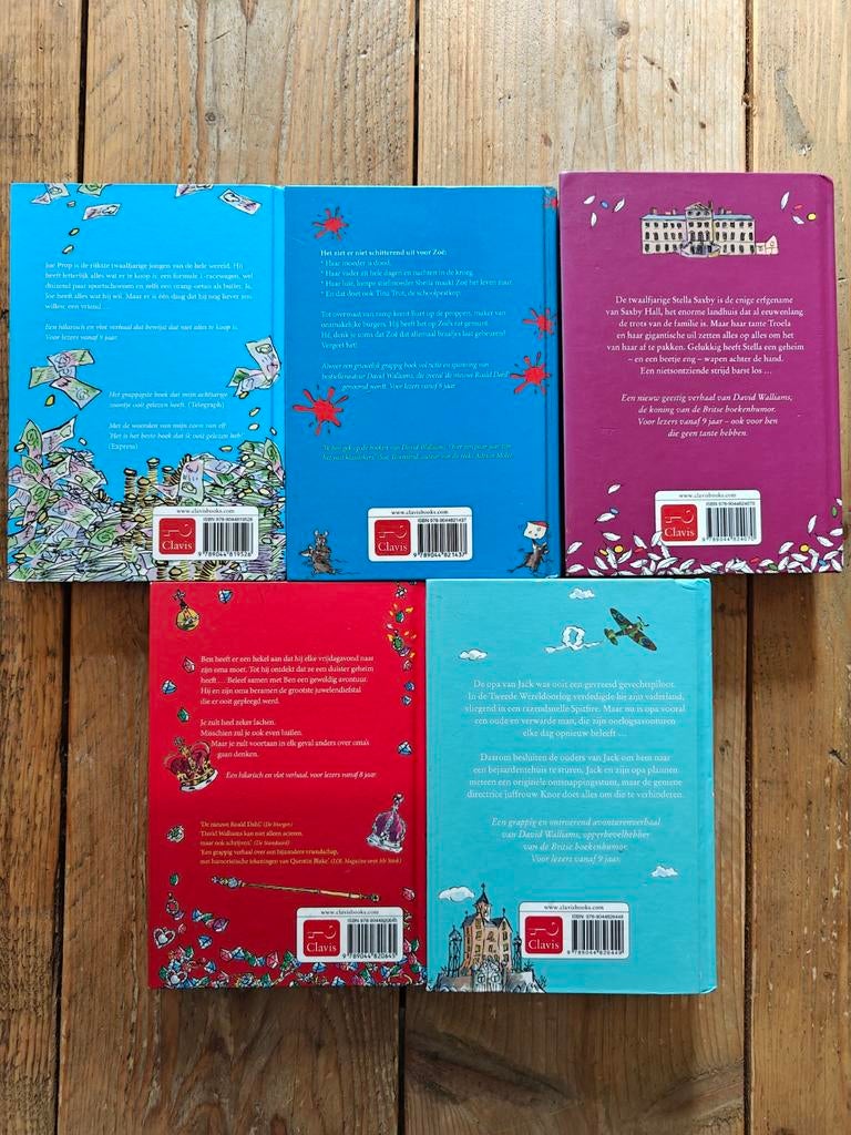 5 Boeken van David Walliams., Ophalen of Verzenden, Zo goed als nieuw