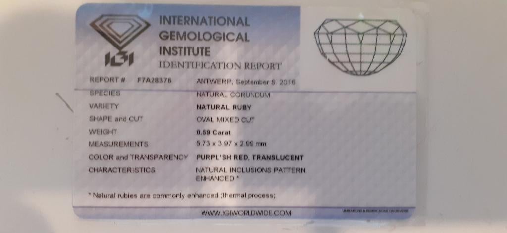 Edelstenen, 2 Robijnen met certificaat. 3.5x3.5 mm. (133), Sieraden, Tassen en Uiterlijk, Edelstenen, Ophalen of Verzenden, Nieuw