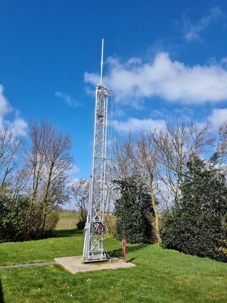 Kantelbare Aluminium Schuifmast 2x 7 mtr - Zo goed als nieuw, Ophalen, Zo goed als nieuw, Mast