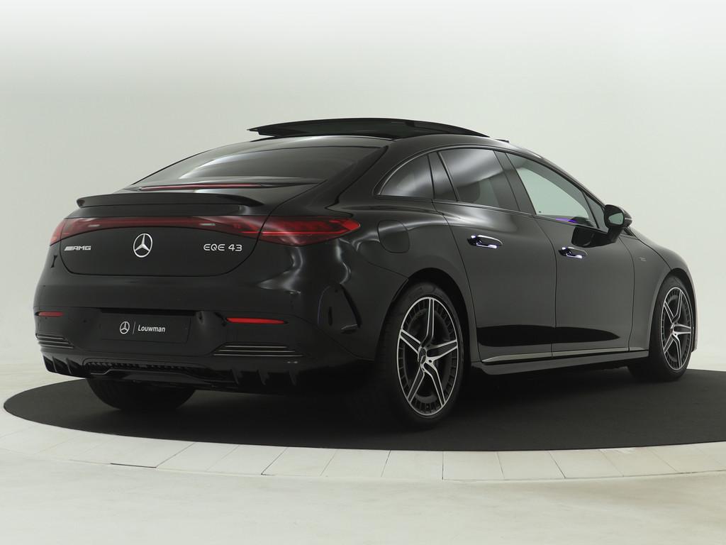 Mercedes-Benz EQE AMG 43 4MATIC 91 kWh | Hyperscreen | Dashc, Automaat, Zwart, Alcantara, Zwart