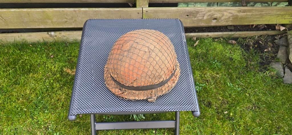 Binnen buitenhelm, Verzamelen, Ophalen of Verzenden, Landmacht, Nederland, Helm of Baret