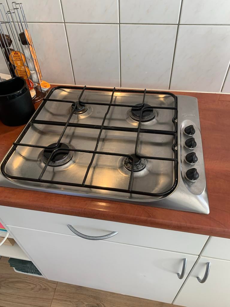 Candy Gaskookplaat - Propaan/Butaan - Mag voor weinig mee, Gebruikt, Inbouw, Gas, 4 kookzones