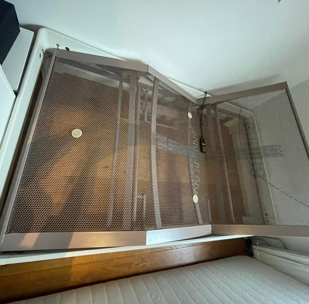 Auping twijfelaar 120x200 electrisch, Verstelbaar, Wit, Ophalen of Verzenden, Zo goed als nieuw