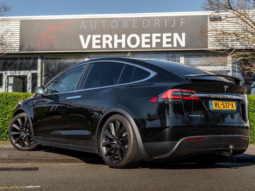 Tesla Model X 100D - HOUT AFW - AUTOPILOT - PARK CAMERA - OR, Model X, Zwart, Vierwielaandrijving, 2250 kg