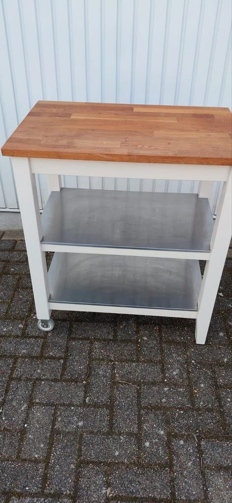 Ikea Roltafel Keukentrolley, Huis en Inrichting, Ophalen, Gebruikt, Hout, IKEA