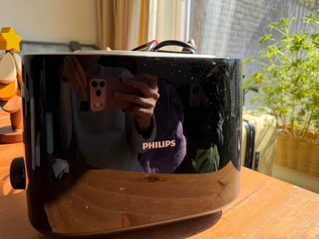 Philips broodrooster - Zwart, Ophalen of Verzenden, Zo goed als nieuw