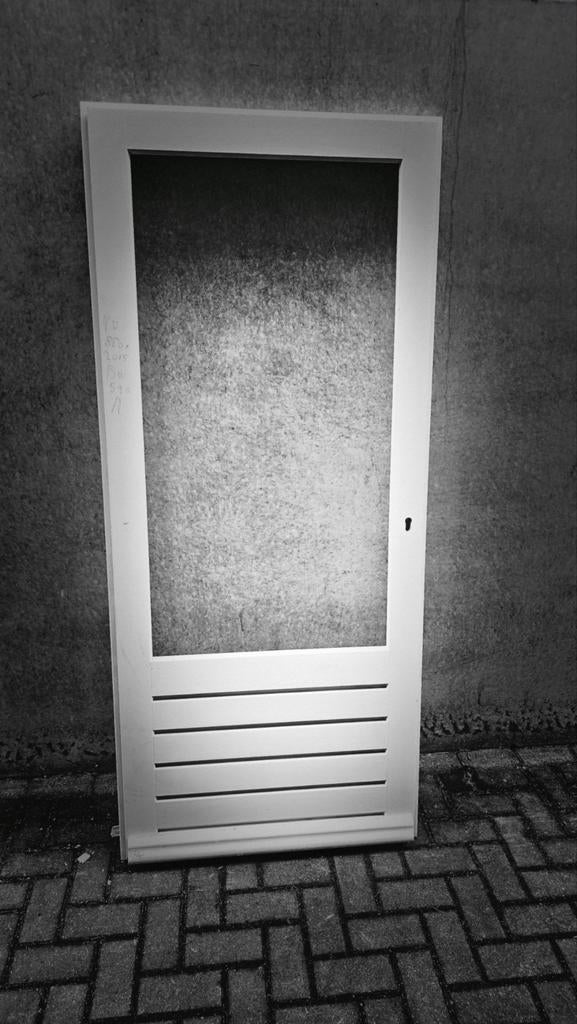 Voordeur hardhout met weldropel en invresing 88 x 201.5 bw60, Nieuw, Ophalen of Verzenden, 200 tot 215 cm, Glas