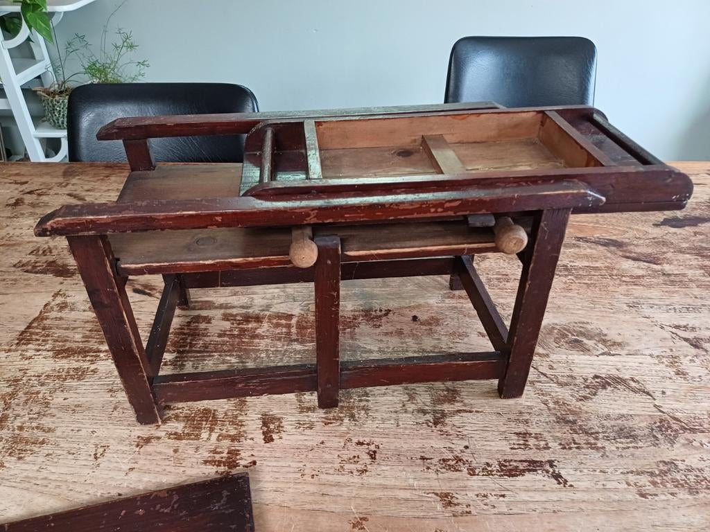 Eikenhouten speelgoed mangel 19e eeuw, Ophalen of Verzenden