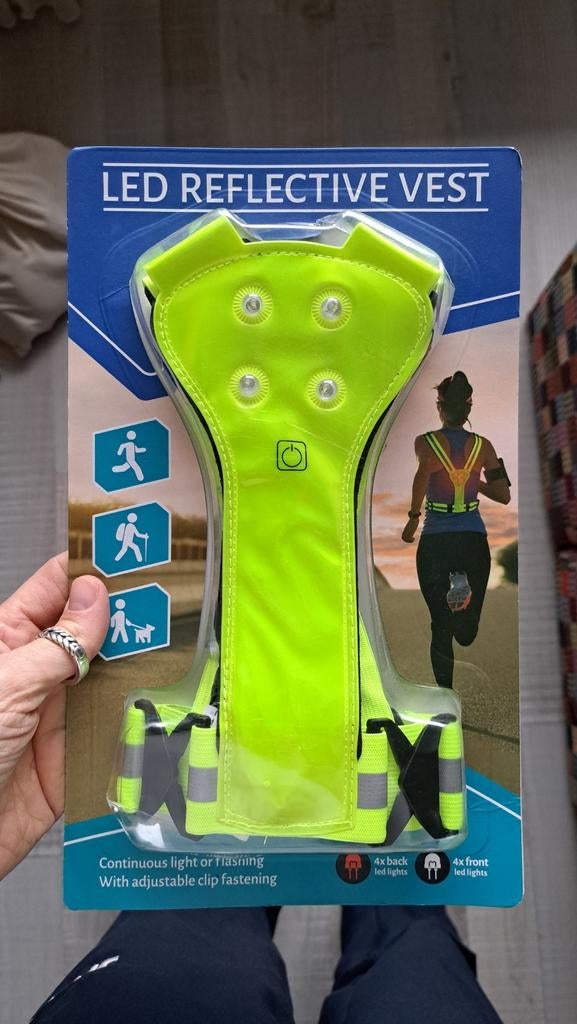LED Reflecterend Vest - Veiligheid voor Hardlopen & Wandelen, Ophalen of Verzenden, Nieuw