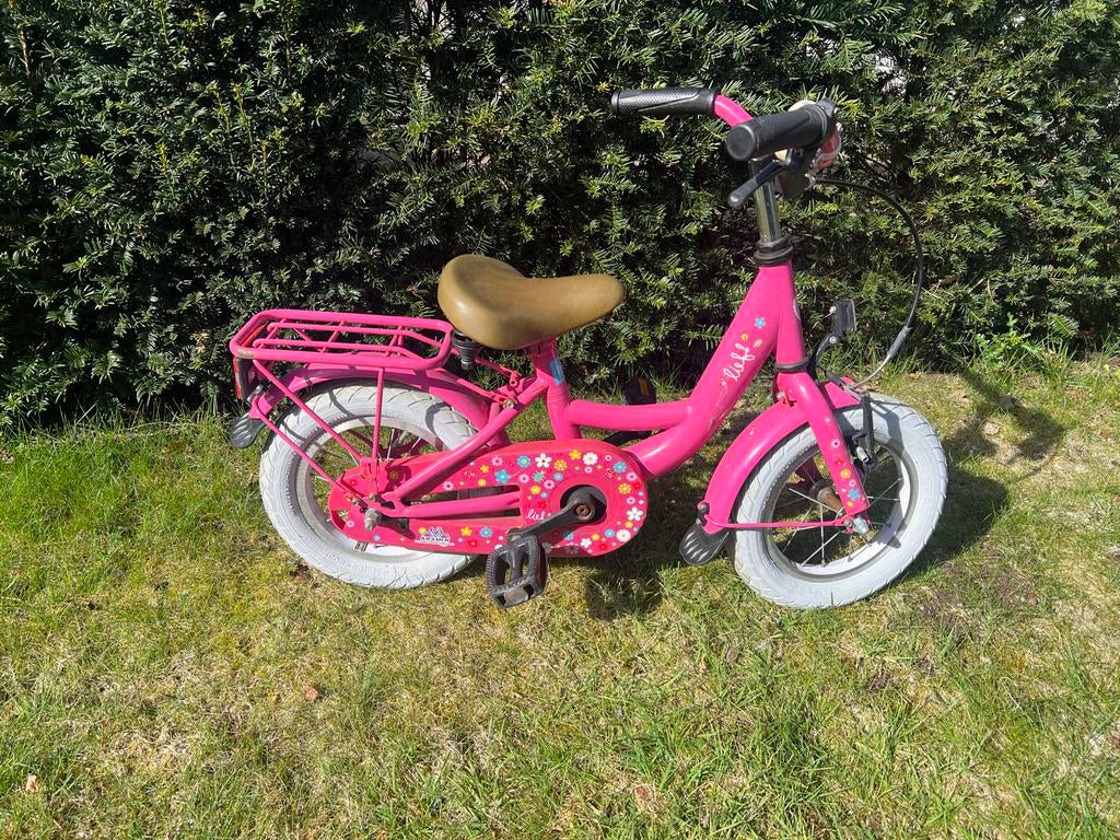 Lief meisjesfiets 14 inch – roze, Fietsen en Brommers, Fietsen | Meisjes, Gebruikt, 14 inch of minder, Ophalen of Verzenden
