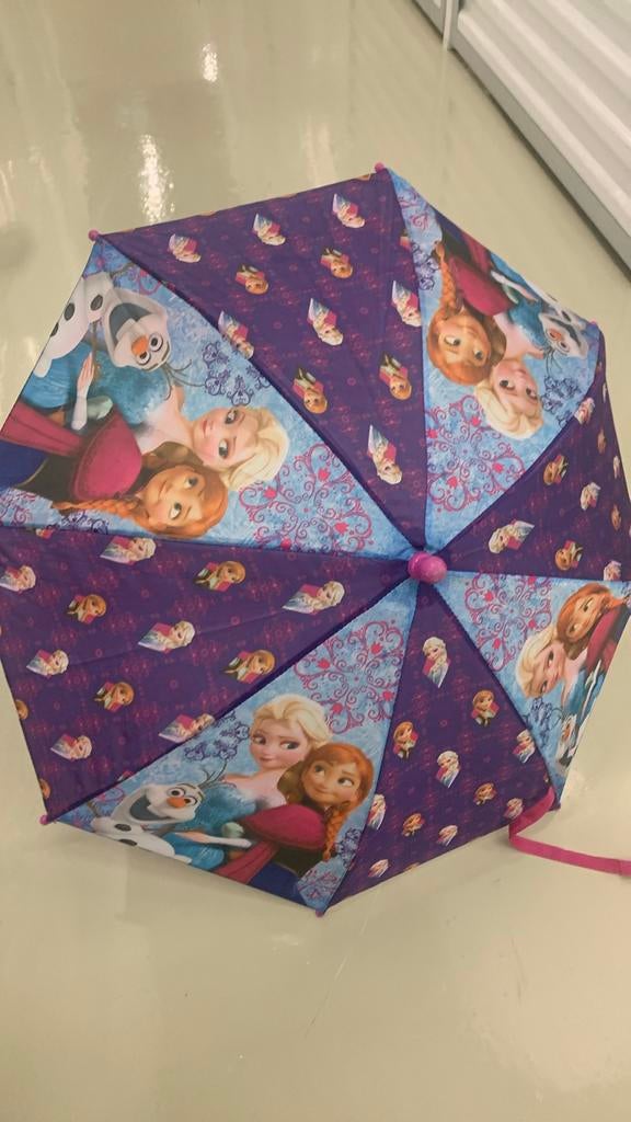 Disney Frozen Paraplu voor Kinderen - Anna, Elsa & Olaf, Ophalen of Verzenden, Zo goed als nieuw, Paars