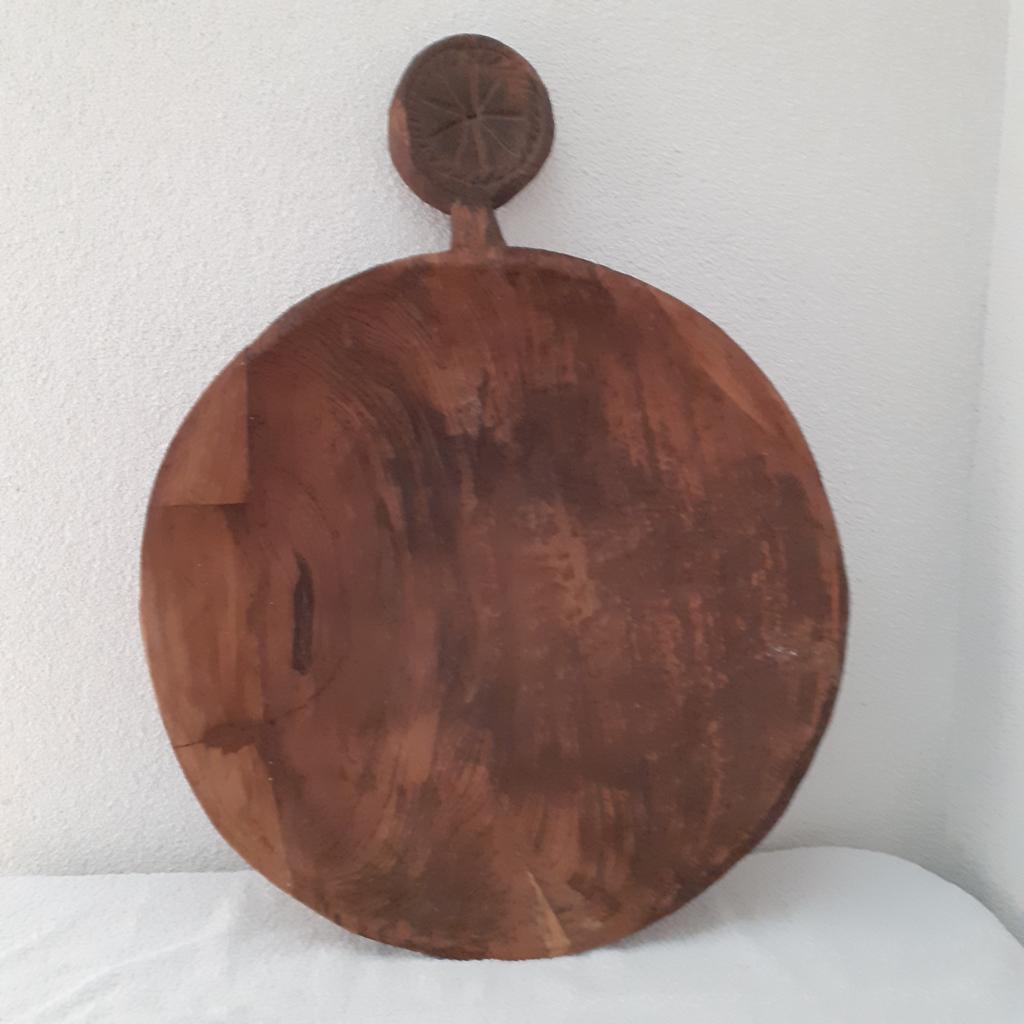 houten schaal groot, Huis en Inrichting, Woonaccessoires | Schalen en Manden, Gebruikt, Schaal, Rond, Ophalen of Verzenden