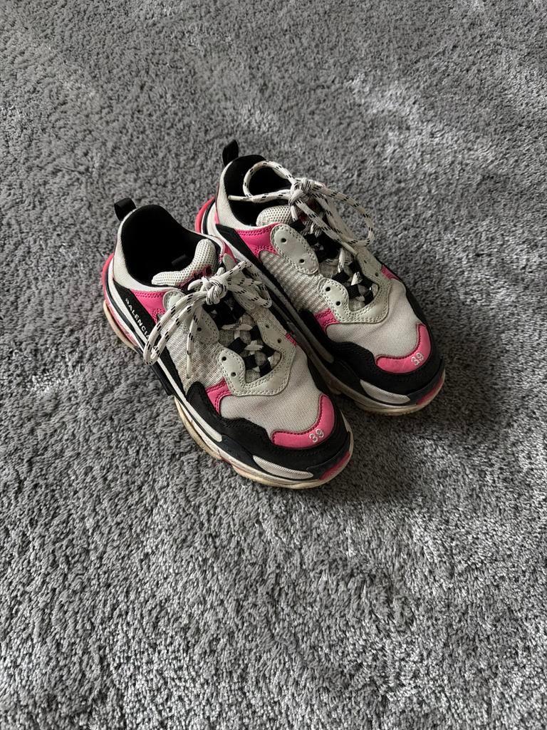 Originele Balenciaga Sneakers Maat 39 met Bon en Doos, Ophalen, Gedragen, Wit, Sneakers of Gympen