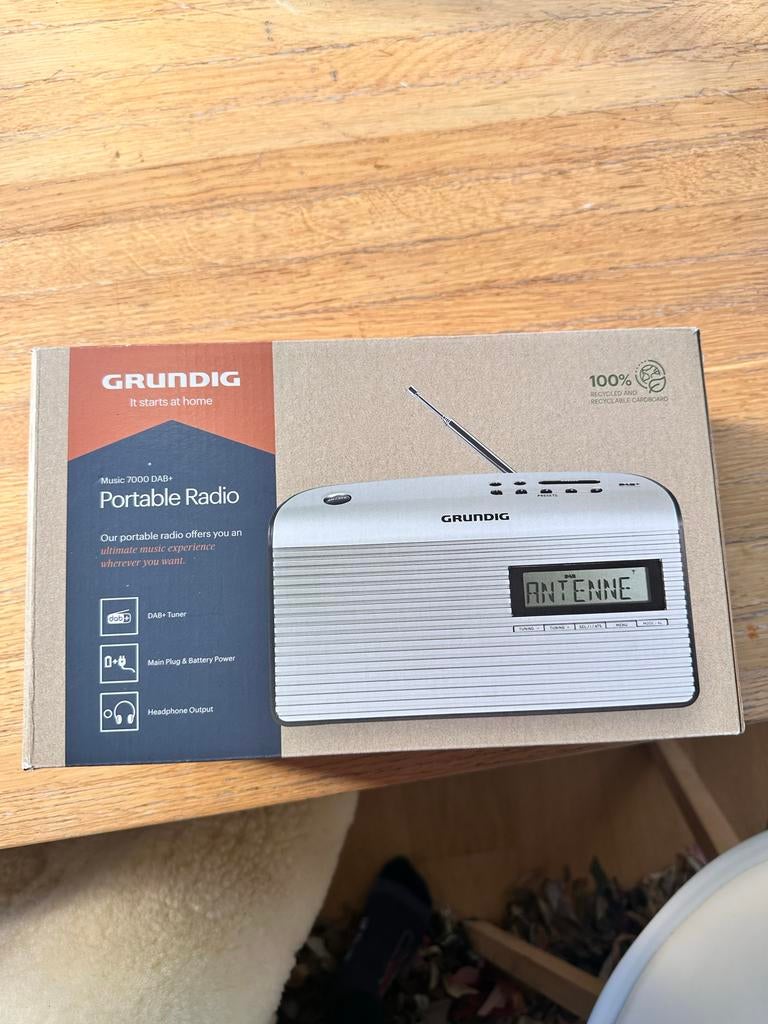 Grundig Portable Radio - DAB+ - nieuw!, Audio, Tv en Foto, Radio's, Ophalen of Verzenden, Nieuw, Radio