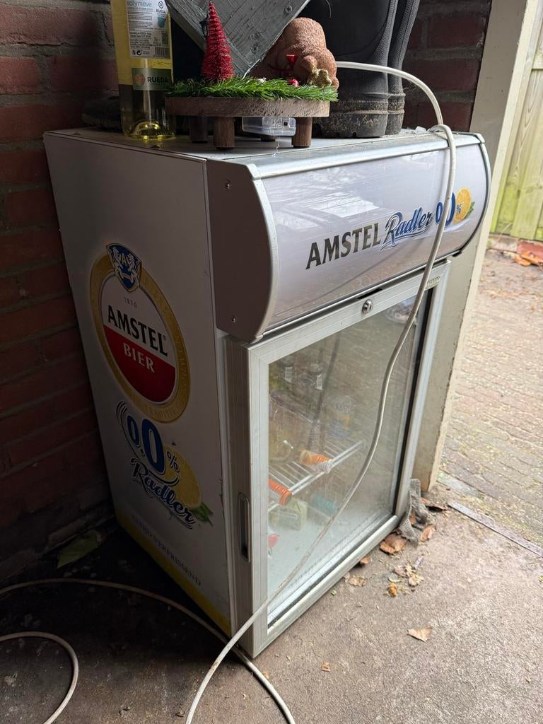 Goed werkende Amstel bier koelkast, Ophalen, Gebruikt
