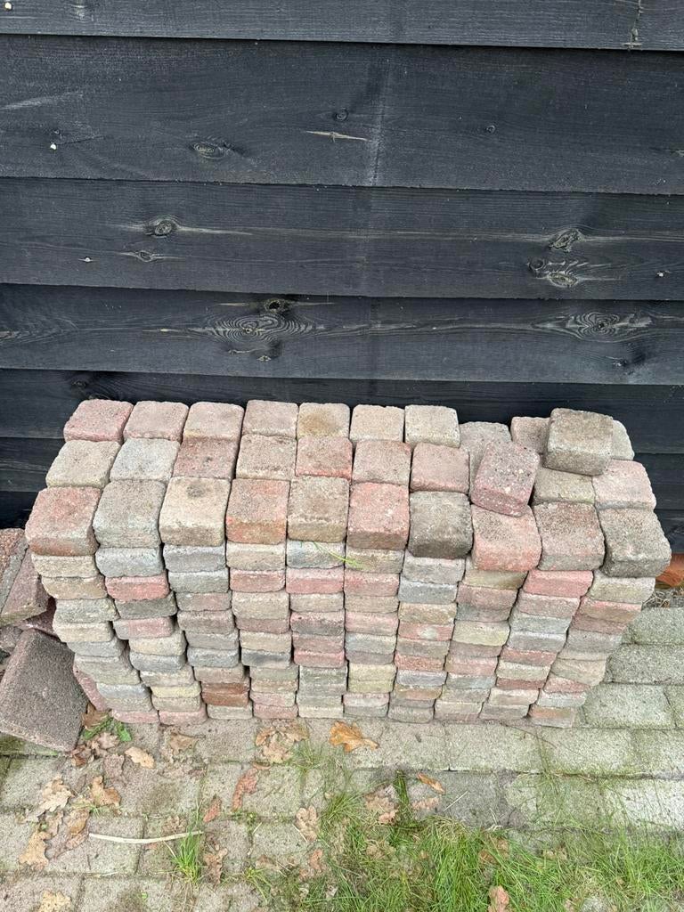 332 stuks 10x10 cm, Tuin en Terras, Tegels en Klinkers, Ophalen, Klinkers, Zo goed als nieuw, Minder dan 5 m²