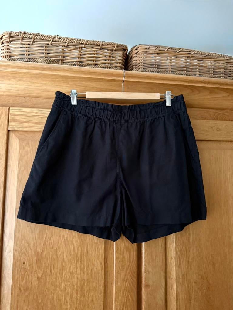 Dames linnen short zwart | maat L, Kort, Zwart, Maat 42/44 (L), Ophalen of Verzenden