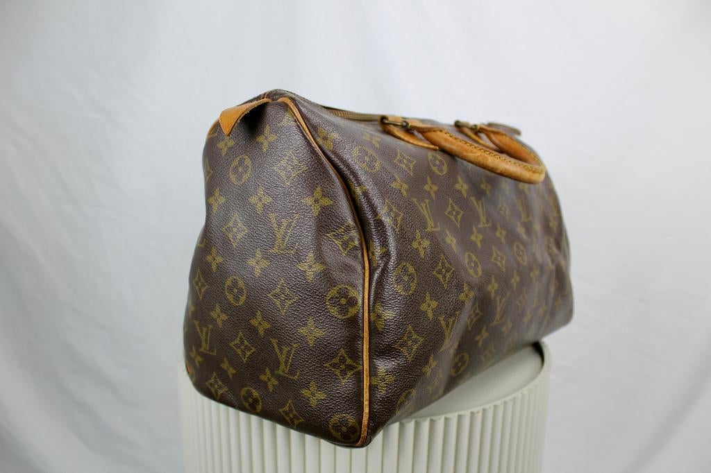 Louis Vuitton Speedy 35 - 1108, Gebruikt, Bruin, Ophalen of Verzenden, Lv