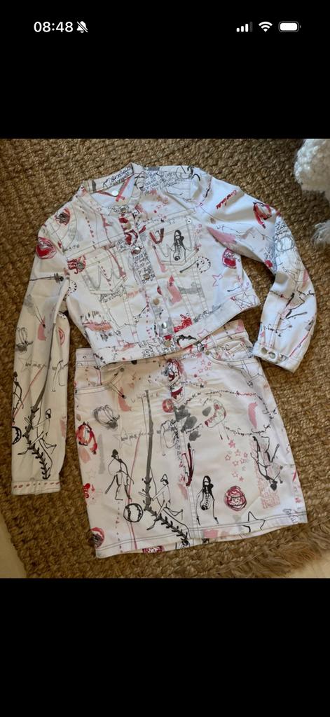 Marc Cain matchend setje jasje en rokje, Kostuum of Pak, Ophalen of Verzenden, Zo goed als nieuw, Roze