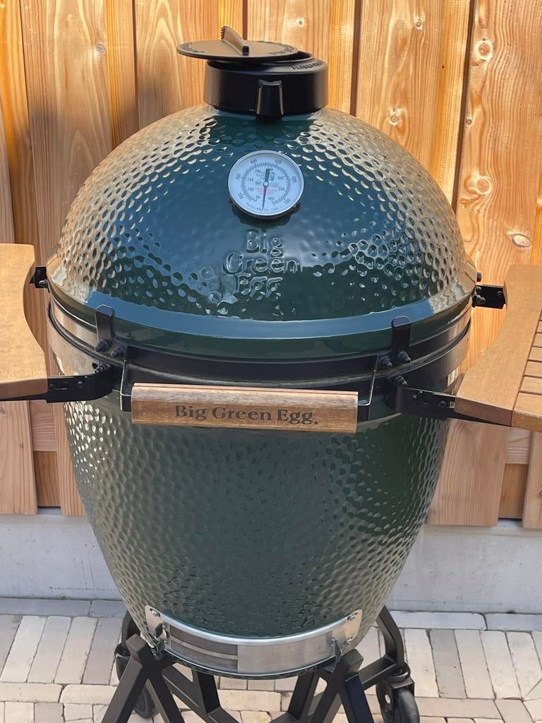 Big Green Egg large zeer compleet!, Ophalen, Zo goed als nieuw, Met accessoires