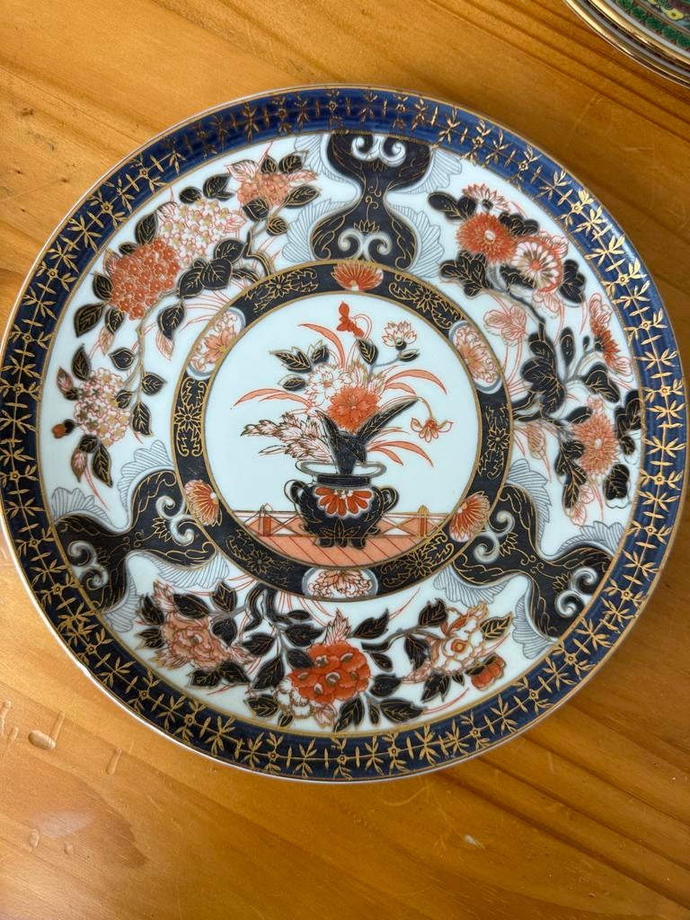 2 Saji Imari Japan sierborden, Ophalen of Verzenden