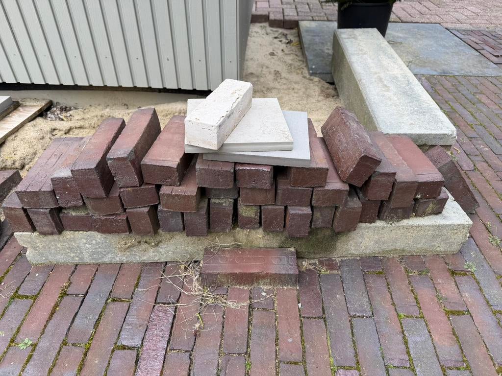Gebakken Waaltjes circa 22m2, Ophalen, Gebruikt, Overige materialen, Klinkers