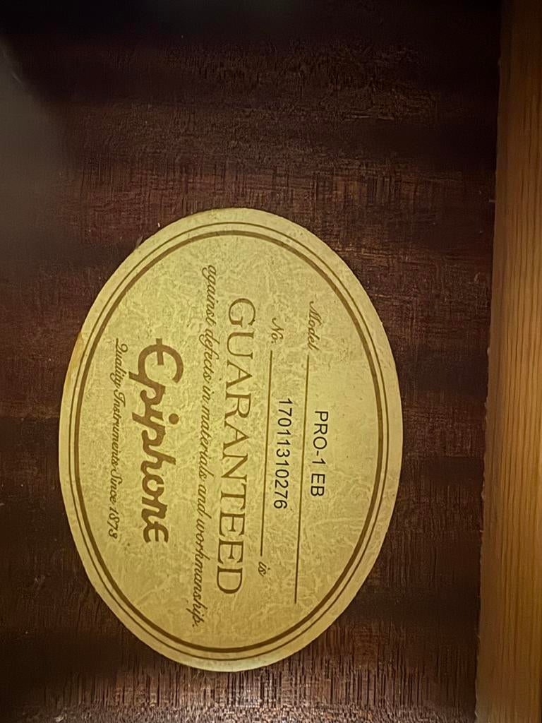 Epiphone Pro-1 EB akoestische gitaar, Muziek en Instrumenten, Snaarinstrumenten | Gitaren | Akoestisch, Ophalen, Gebruikt, Western- of Steelstringgitaar