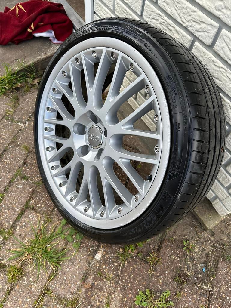 19 inch BBS Speedline 2-delige velgen met banden, Gebruikt, Banden en Velgen, Ophalen, 19 inch