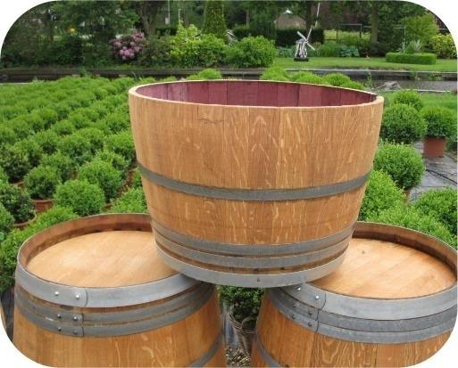 Eiken wijnvaten, wijnvat, regenton, halve vaten, Tuin en Terras, Niet ingevuld, Gebruikt, Niet ingevuld, Ophalen of Verzenden