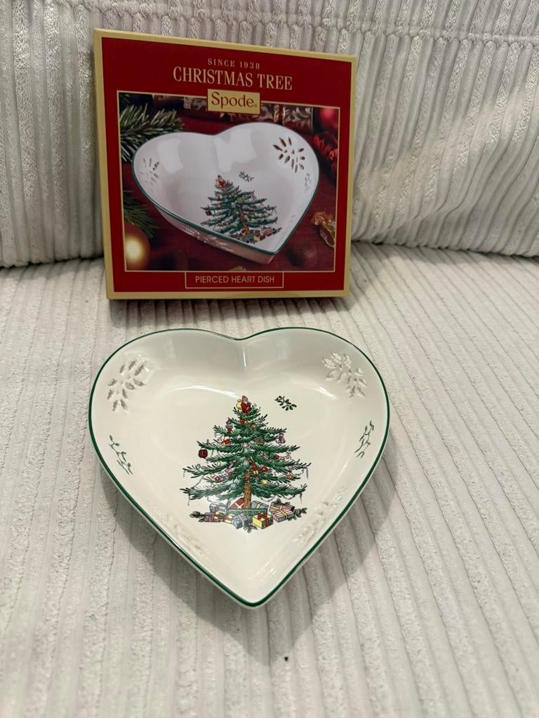 Spode Christmastree hartschaal nieuw zonder doos, Ophalen, Nieuw