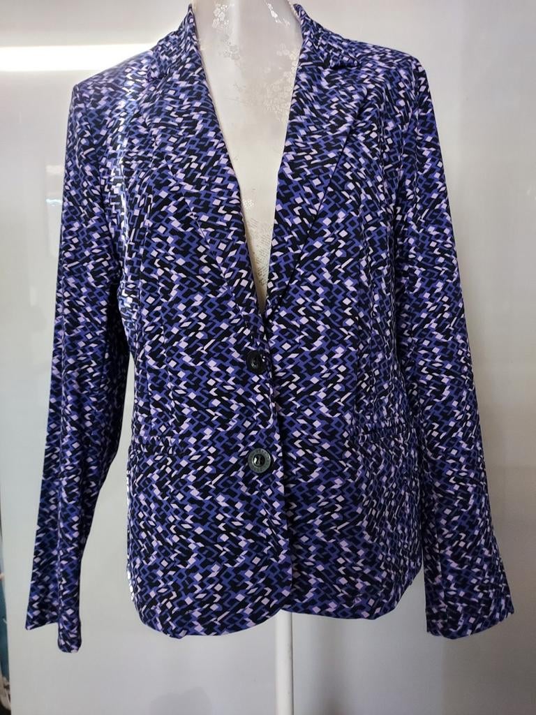 Paarse travelstof blazer van ZOSO maat xxl, Paars, Maat 46/48 (XL) of groter, Ophalen of Verzenden, Zo goed als nieuw