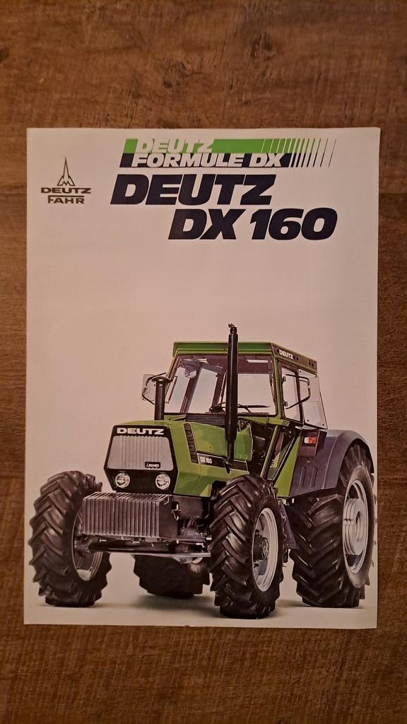 Folder van de DEUTZ FAHR  DX 160 tractor, trekker, Ophalen of Verzenden, Zo goed als nieuw, Folder