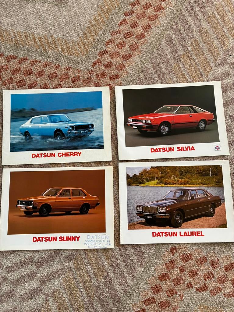 Datsun brochures - 4 stuks, Ophalen of Verzenden, Zo goed als nieuw, Citroën