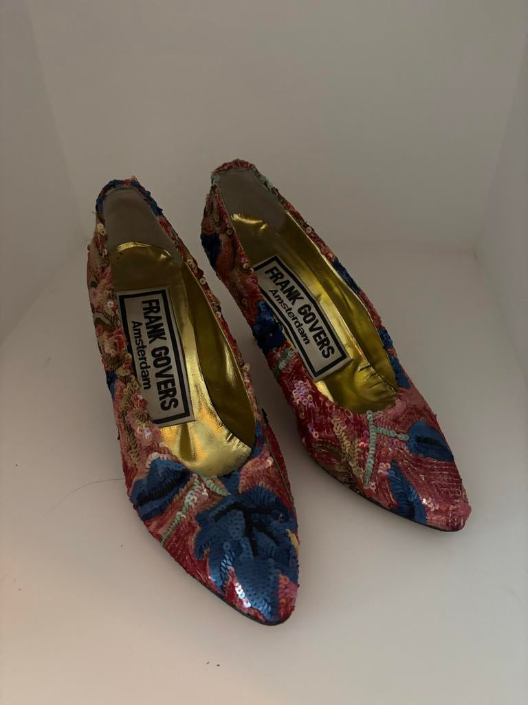 Frank Govers Amsterdam pumps met pailletten, Ophalen of Verzenden, Gedragen, Roze, Pumps